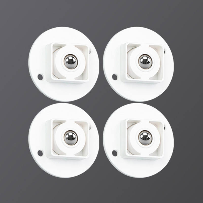 Bộ 4 Bánh Xe Xoay Mini Tự Dính Thông Dụng Cho Thùng Rác / Tủ Đựng Đồ