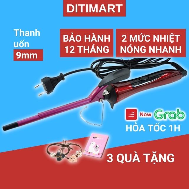 Máy Uốn Tóc Xoăn Mini Làm Xoăn Cho Nam Nữ Thanh Uốn 9mm 2 Mức Nhiệt Độ Nóng Nhanh Bảo Hành 1 Năm JD2051