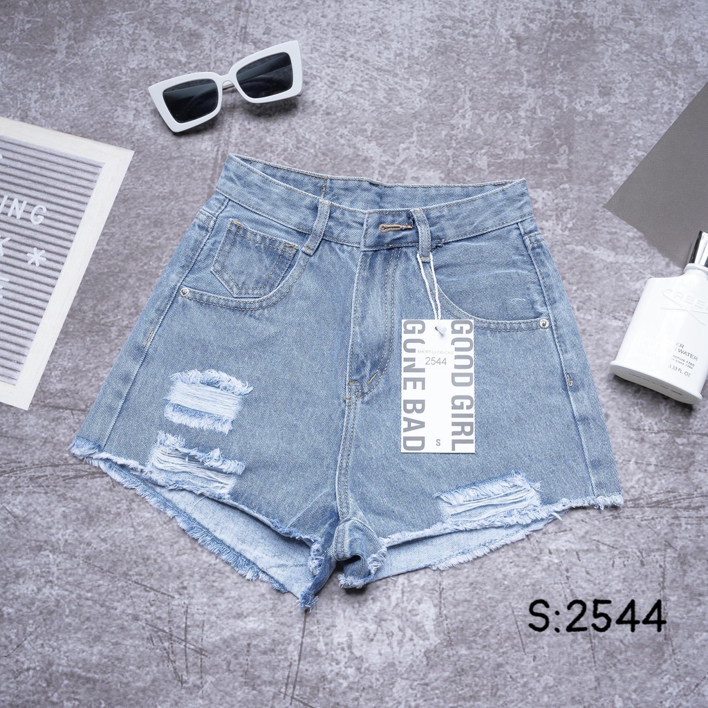 Quần Short Jean Rách 2 Bên, Quần Đùi Nữ Tua Lai Lưng Cạp Cao | BigBuy360 - bigbuy360.vn