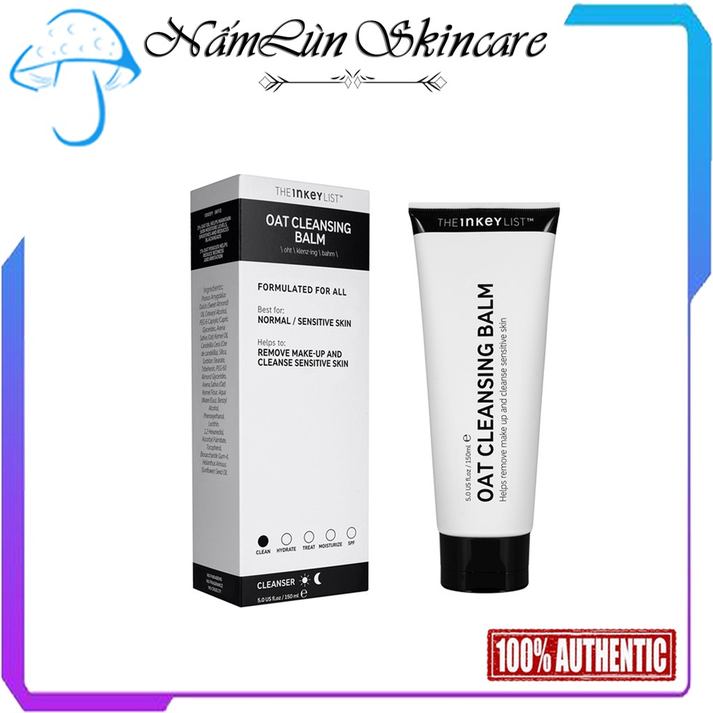 Sữa Rửa Măt Oat Cleansing Balm Kiêm Tẩy Trang, Srm The Inkey List Bill Sephora USA