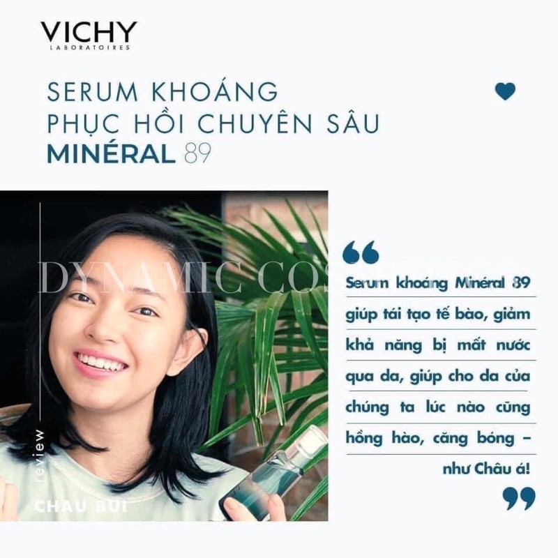 [Serum Vichy 89] Tinh chất Vichy mineral 89 booster dưỡng khoáng cô đặc căng bóng da, phục hồi và bảo vệ da 50ml