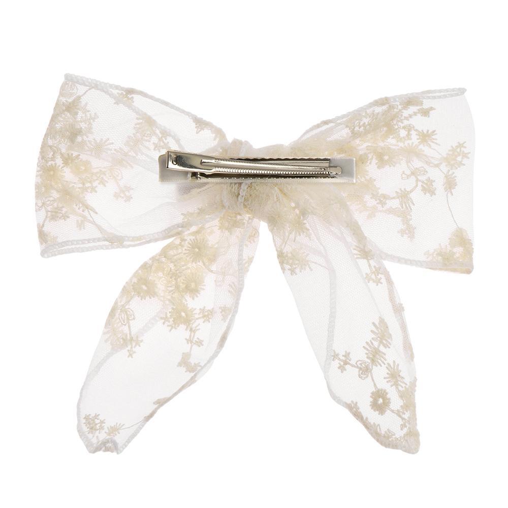 Kẹp Tóc Hình Nơ Phối Ren Nhiều Kiểu Dáng Tùy Chọn