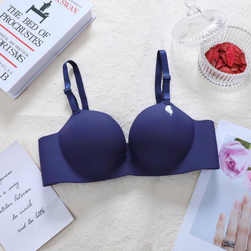 Áo lót nâng ngực cao su non lông vũ sang xịn mịn đệm bàn tay 3cm