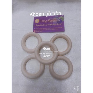 Khoen gỗ tròn 6 cm
