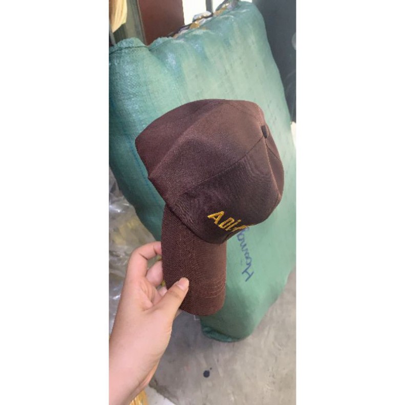 MS627 Nón đi chùa thêu sen - thêu Adida Phật