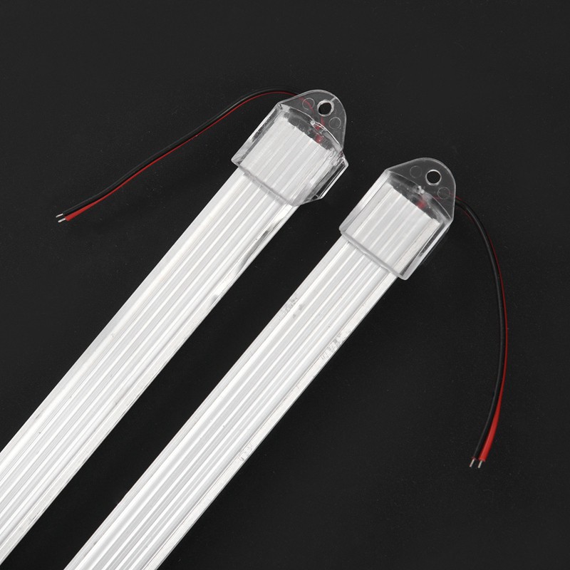 Set 2 đèn LED 12V 50cm chống nước màu trắng bằng hợp kim nhôm