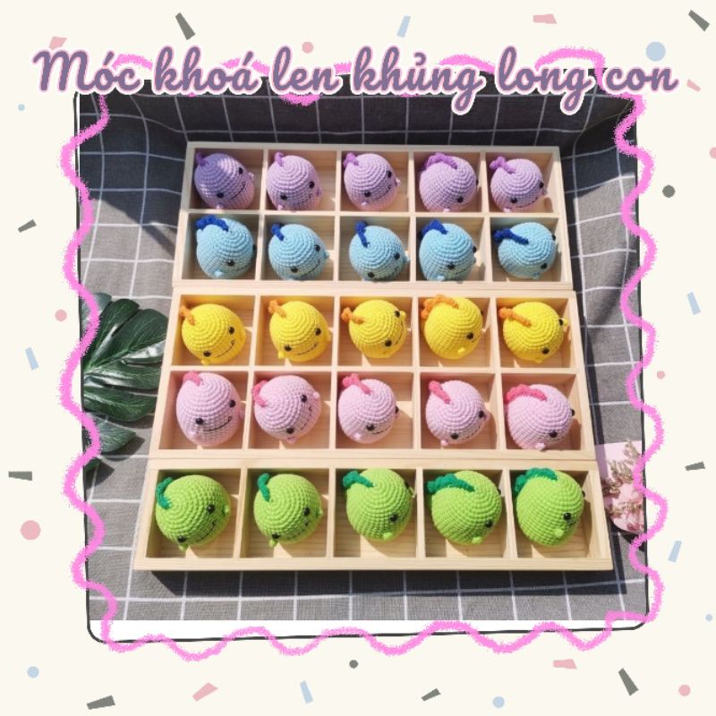 Móc Khoá Len Khủng Long Con