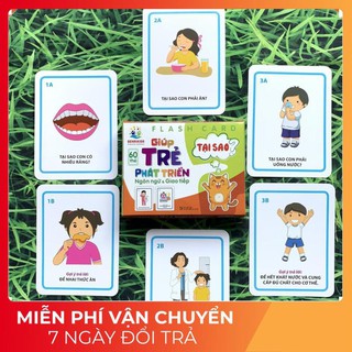 Thẻ học Giải đáp câu hỏi "Tại sao" Montessori - Flashcard thông minh phát triển Ngôn ngữ và Giao tiếp cho bé TH09