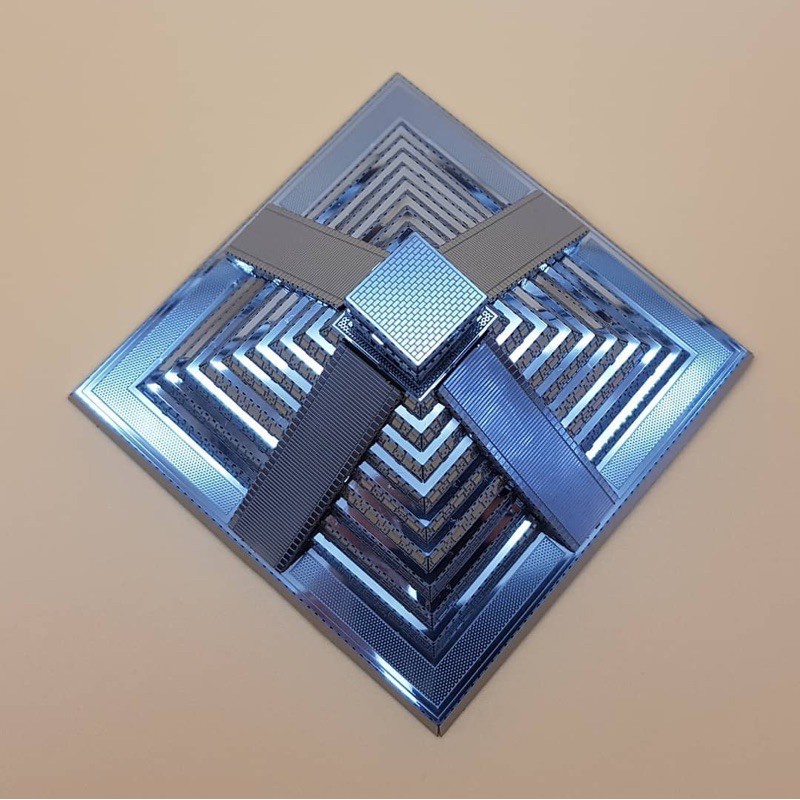 Mô Hình 3D Kim Loại Kim Tự Tháp Maya