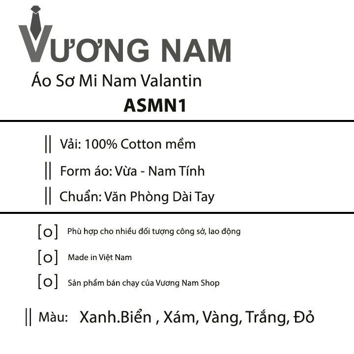 Áo sơ mi nam công sở dài tay cao cấp form rộng đẹp vải kate trơn mát VN13D