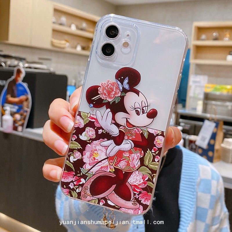 Disney Ốp Điện Thoại TPU Mềm Chống Sốc In Hình Mickey Cho IPhone 14 12 PRO 12Promax mini 11 PRO 11PROMAX 13 PRO 13PROMAX Xs Max XR 6 7 8 Plus