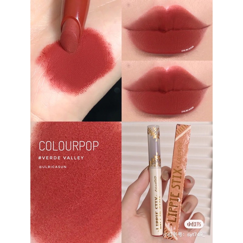 [ ĐỦ BILL ] Son Colourpop lippie stix matte Màu Verde Valley và Ziggie