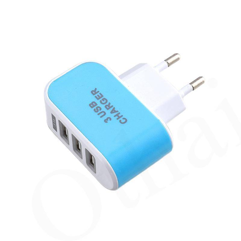 Củ Sạc Nhanh 3 Cổng Usb 3.1a Phù Hợp Cho Điện Thoại Android / Iphone