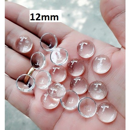 Gạch thủy tinh handmade 50 cái size 12mm tròn
