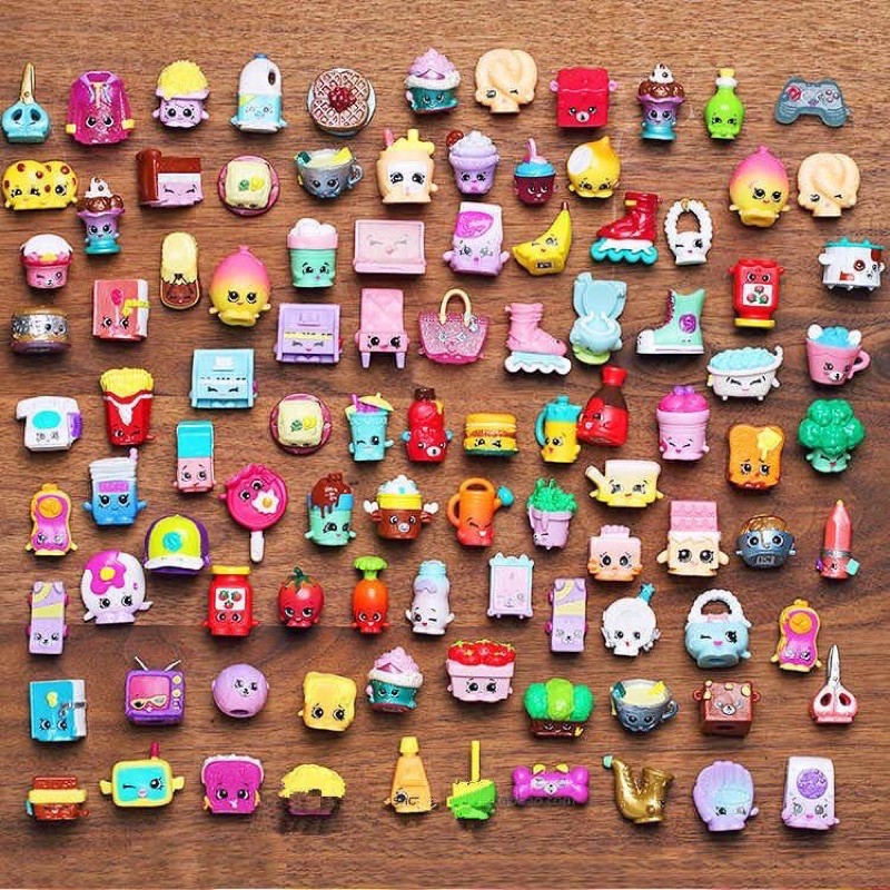 Set 10 hộp shopkins đáng yêu, mô phỏng đồ ăn vật dụng gia đình