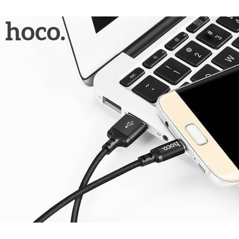 Dây Sạc USB Type C Hoco X14 Sạc Nhanh - Dây Dù - Siêu Bền - Hàng Chính Hãng