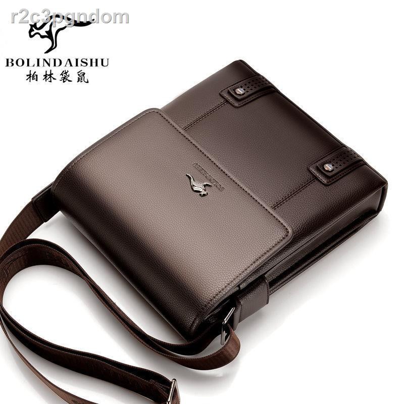 Túi nam da Kangaroo chính hãng đeo vai Messenger thường mềm Cặp công sở Balo | BigBuy360 - bigbuy360.vn