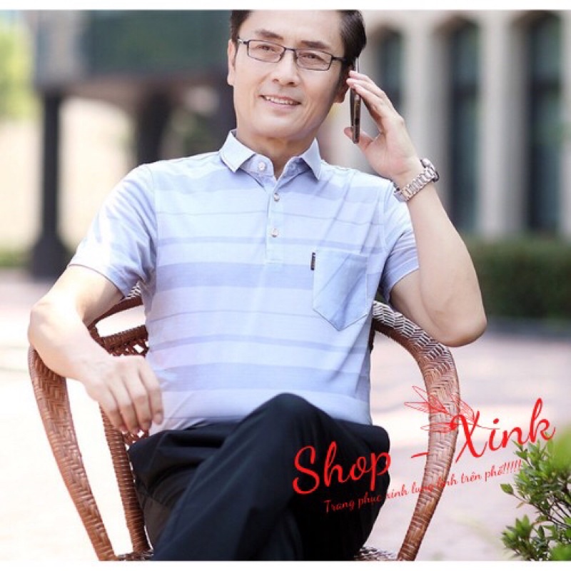 Áo Polo nam vải thun Quảng châu siêu mát