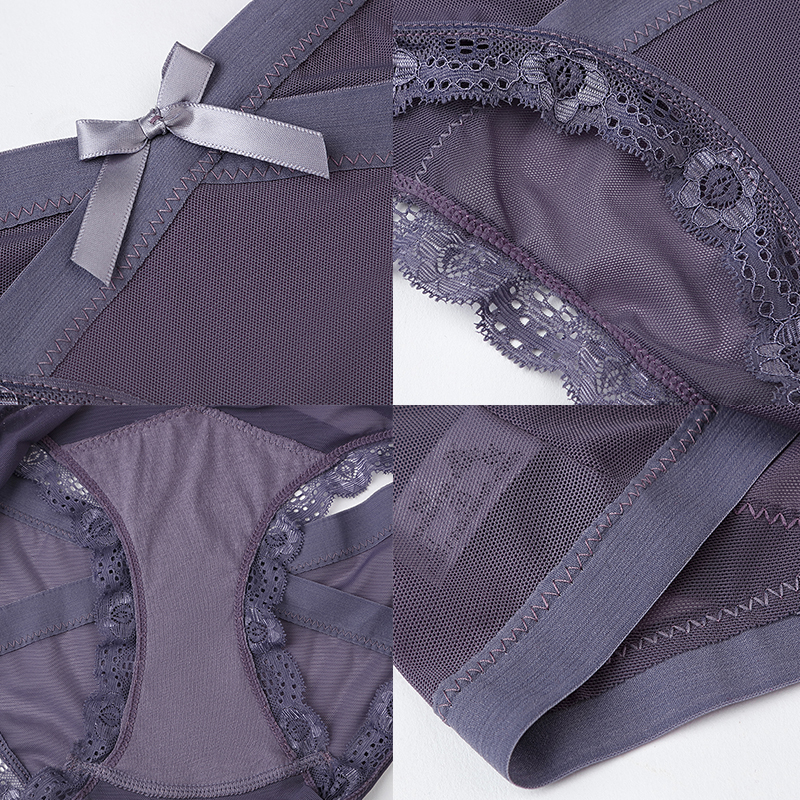 Quần Lót Cotton Không Đường May Phối Ren Quyến Rũ Cho Nữ