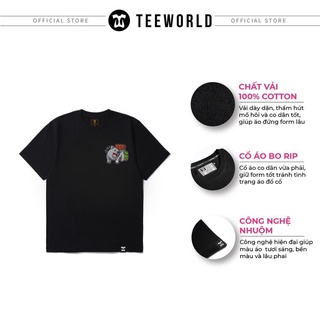 Áo thun Teeworld Dui Idol Logo T-shirt Nam Nữ Trắng Đen Form Rộng Unisex