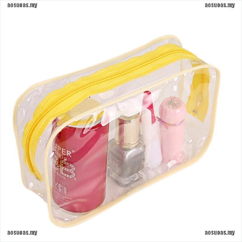 Túi Đựng Mỹ Phẩm Bằng Nhựa PVC Trong Suốt Có Khóa Kéo Tiện Dụng Mang Theo Du Lịch | BigBuy360 - bigbuy360.vn