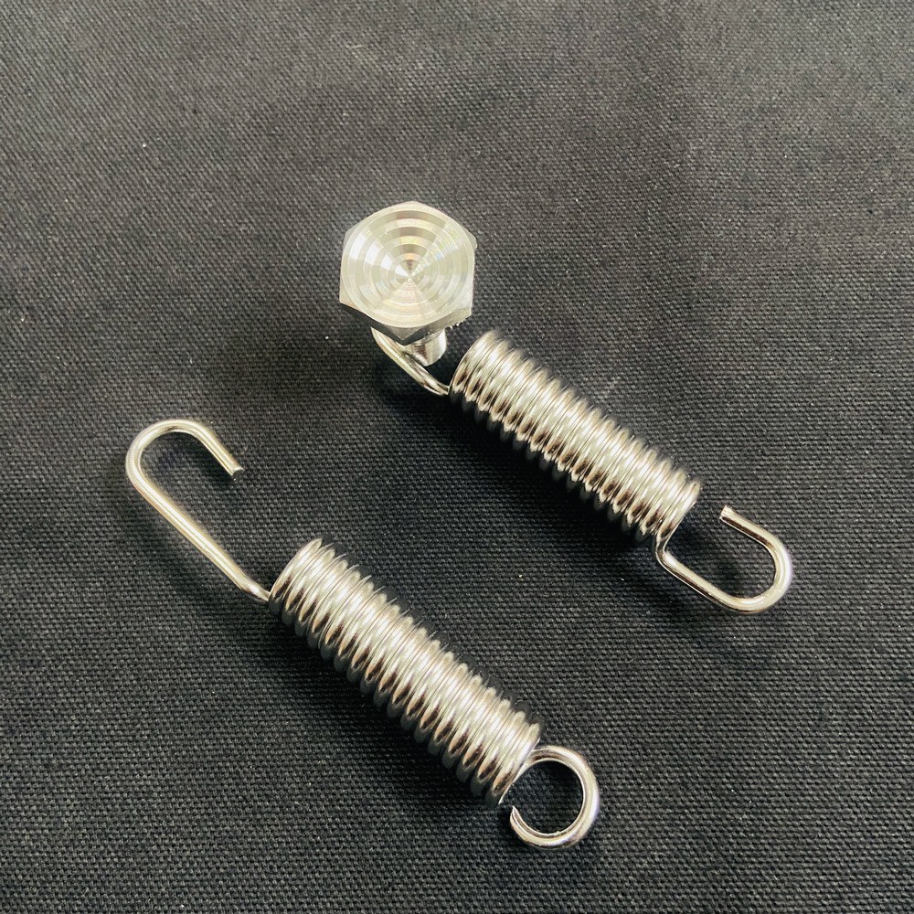 COMBO LÒ XO INOX CHỐNG NGHIÊNG VÀ CHỐNG ĐỨNG KÈM ỐC CHÂN CHỐNG CHO HONDA FULL INOX