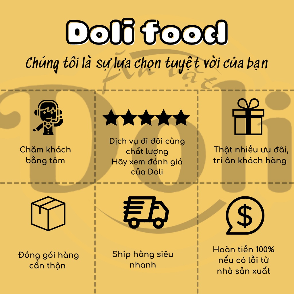 Khô Gà Bơ tỏi 300g Khô Gà Ngon Hũ PET Đồ Ăn Vặt DOLI FOOD