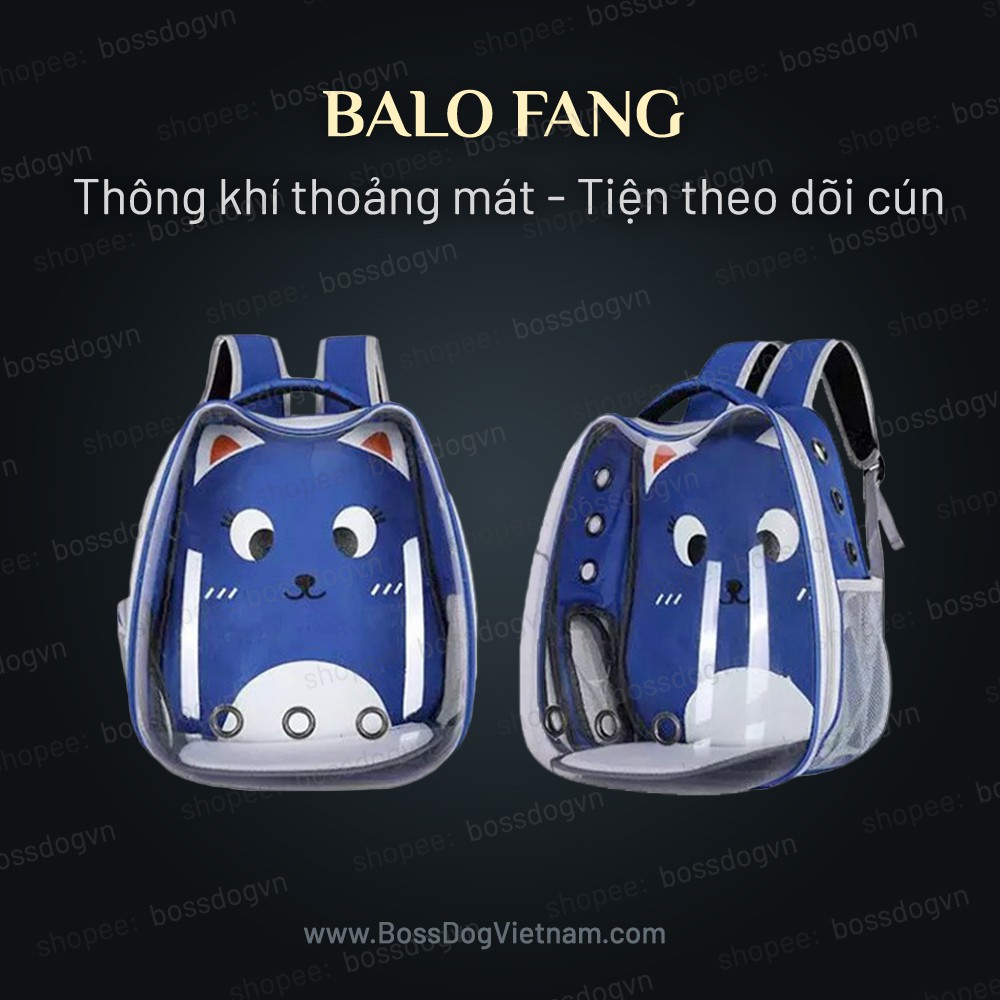 Balo FANG du lịch chó mèo - Corgi, Poodle, Bull, Phốc, Pom | Bossdog