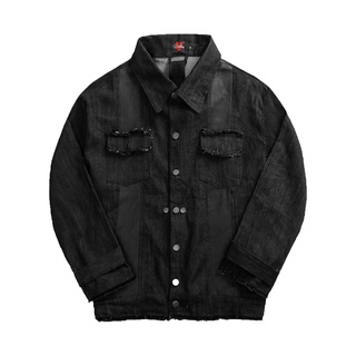 Áo khoác nam denim phối da- [SẢN PHẨM CÓ TRẦY XƯỚC NHẸ PHẦN DA]- OUTLET SALE