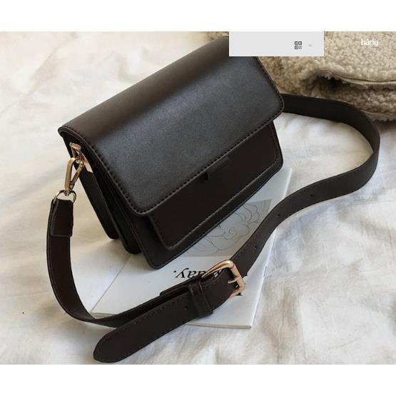 Túi hộp da trơn chữ nhật 3 ngăn - hàng loại 1 P038