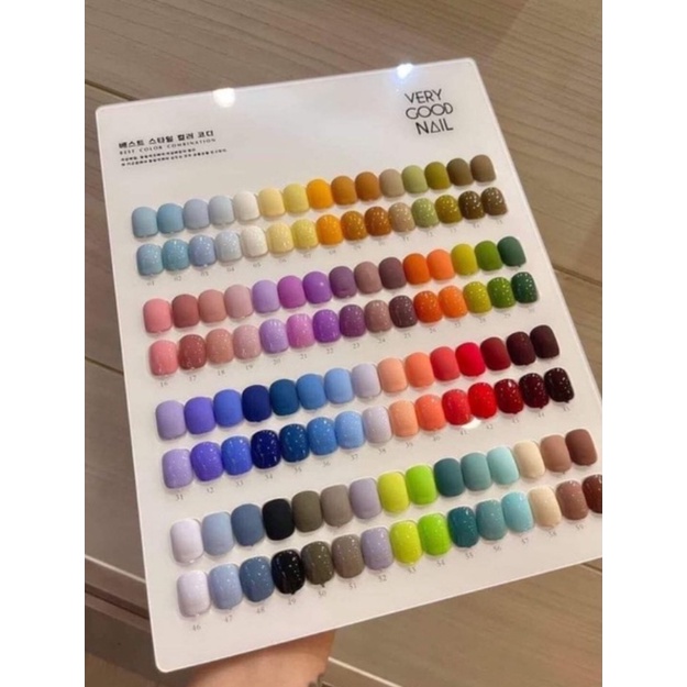 Set Sơn Verygood Nail 60 Hộp Hồng Màu Tặng Kèm Base Top Và Bảng Màu Chất Đặc Mướt