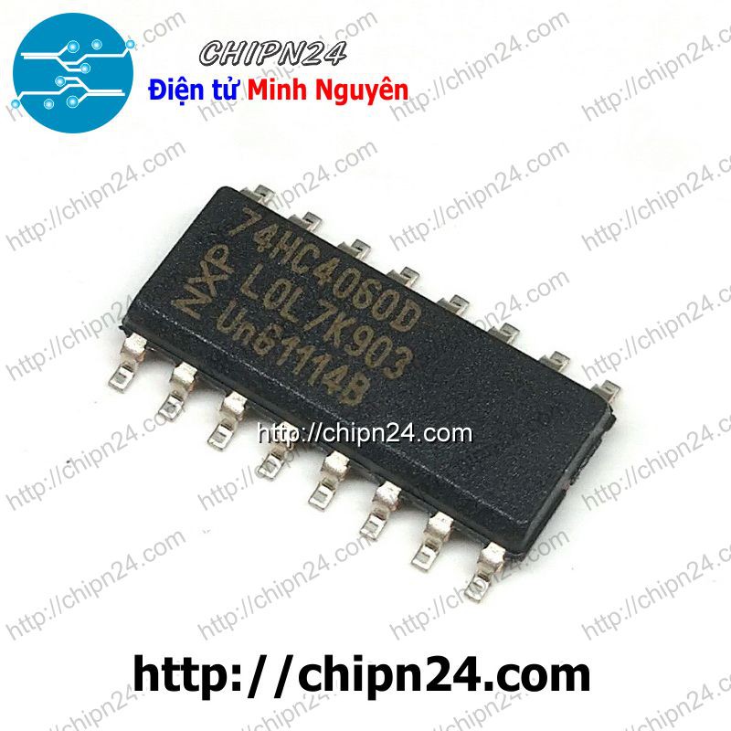 [1 CON] IC 744060 74HC4060 SOP-16 (SMD Dán) (74HC4060D 74HC 4060)