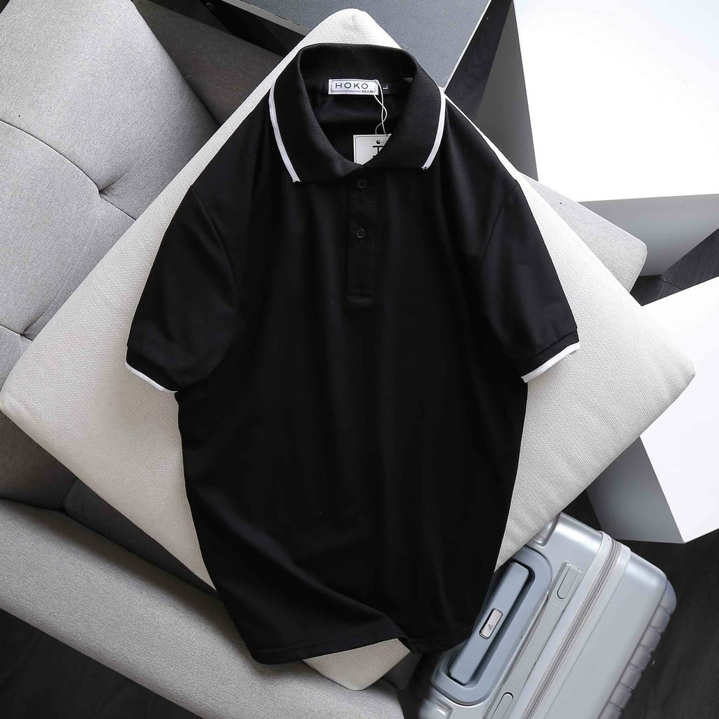 Áo thun nam có cổ tay ngắn chất cotton trẻ trung 4 màu | BigBuy360 - bigbuy360.vn