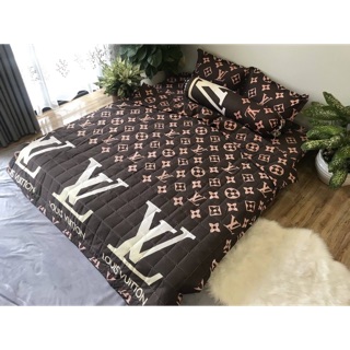 Bộ Chăn Ga Gối Hè Thu 5 Món - LV