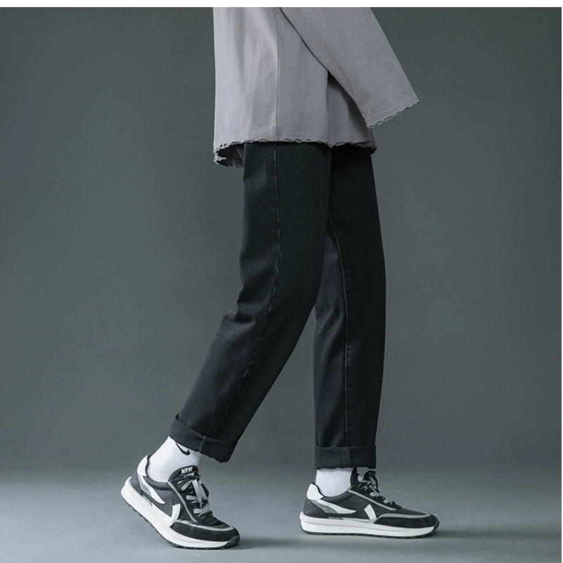Quần Jean Nam, Quần Baggy xanh + đen, ống suông rộng SR01, Style hàn quốc-Trend Clothing!