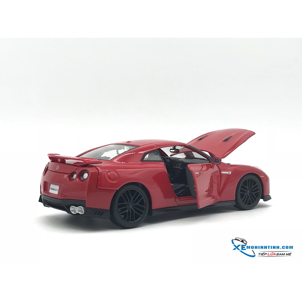 Xe mô hình tĩnh Nissan GT-R Year 2017 Bburago 1:24 ( Đỏ )