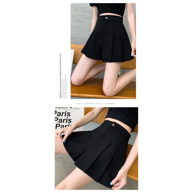 Quần short cạp cao nữ ống rộng cá tính - Quần sooc ngắn cạp cao Okella Q002 | BigBuy360 - bigbuy360.vn