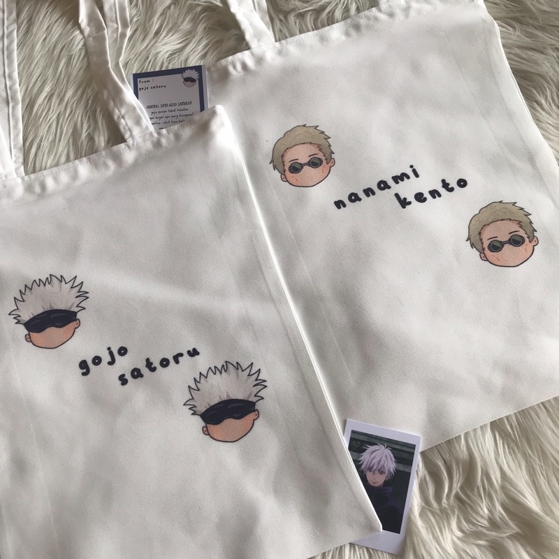 Sẵn Hàng Túi TOTEBAG JUJUTSU KAISEN | Gojo nanami inumaki megumi sukuna