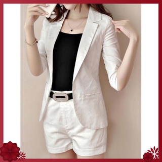 Set bộ vest short màu trắng siêu sang - ST221300 - Hàng Quảng Châu