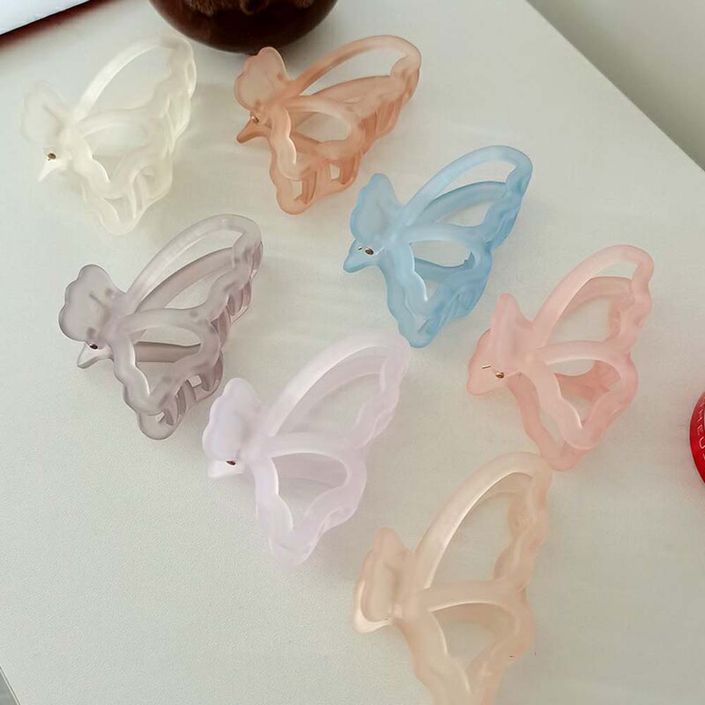 Kẹp Tóc Nhựa Trong Suốt Kiểu Dáng Đơn Giản Thời Trang Cho Nữ
