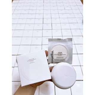 Phấn Nước Thuần Chay Cấp Ẩm CLIO VEGAN WEAR HYALURONIC SERUM CUSHION SPF45, PA++