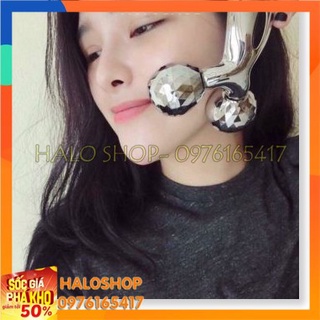 Cây Lăn Massage Mặt 3D Loại Lớn - Mát Xa Đẹp Da, Tạo Cằm V-Line, Thon Gọn Đùi, Giảm Mỡ Bụng