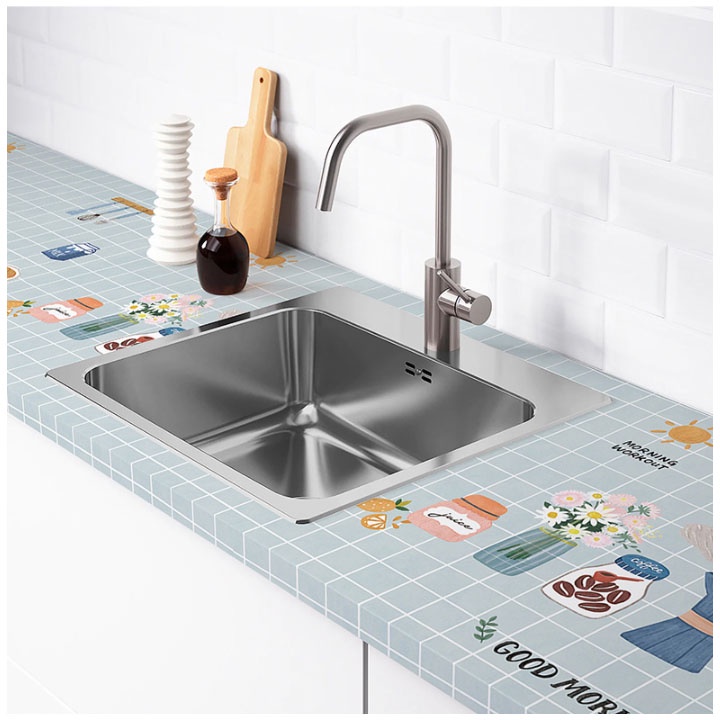 Giấy dán tường decal dán bếp chống dầu mỡ 3d chịu nhiệt ( Tranh dán bếp gia đình)