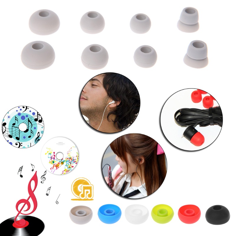 4 cặp nút tai nghe thay thế bằng Silicone cho tai nghe không dây Powerbeats 2/3