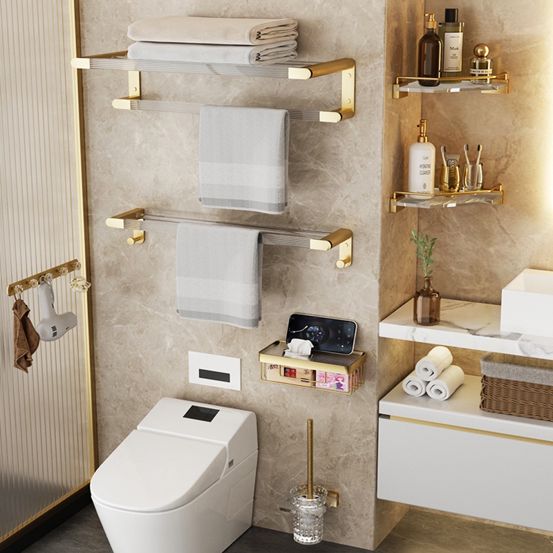 A - LIFE Giá Treo Khăn Lau Kính / Máy Sấy Tóc Bằng Acrylic Cao Cấp Cho Phòng Tắm / Nhà Vệ Sinh