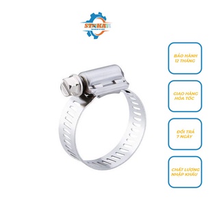 Đai Xiết Cổ Dê Inox - Đai Siết Ống Nước Các Cỡ Từ 12mm - 101mm, Chất Liệu inox không rỉ sét