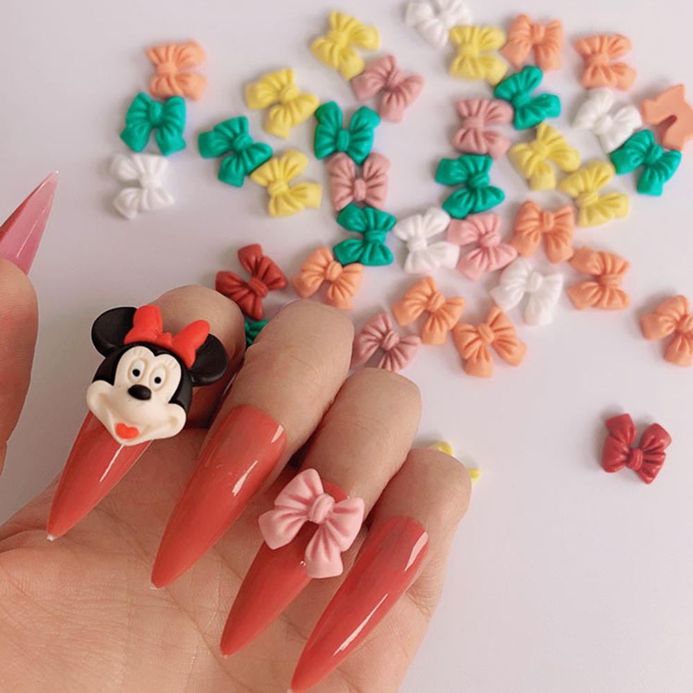 Set 10 Nơ 3D Trang Trí Móng Tay Nghệ Thuật Thời Trang DIY