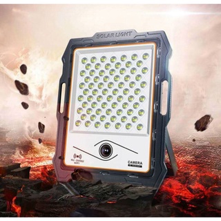 Đèn pha năng lượng mặt trời kết hợp camera 100w