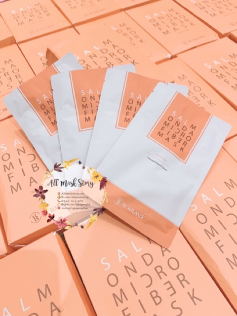 MẶT NẠ CÁ HỒI SALMON BE'BAxe DNA MICRO FIBER MASK CĂNG BÓNG, ĐÀN HỒI DA
