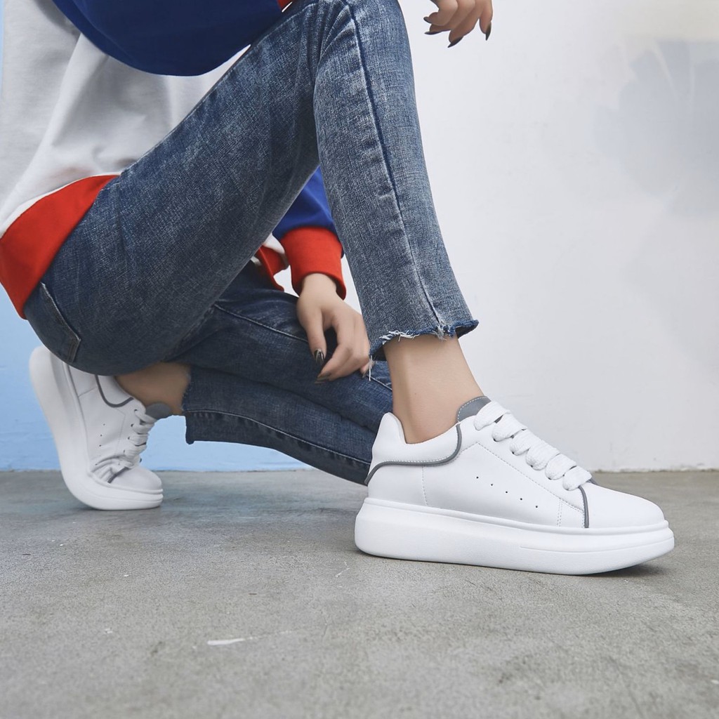 Giày Sneaker ❤️FREESHIP❤️ Giày MC Phản Quang Dây Lụa Cao Cấp Full Size Nam Nữ